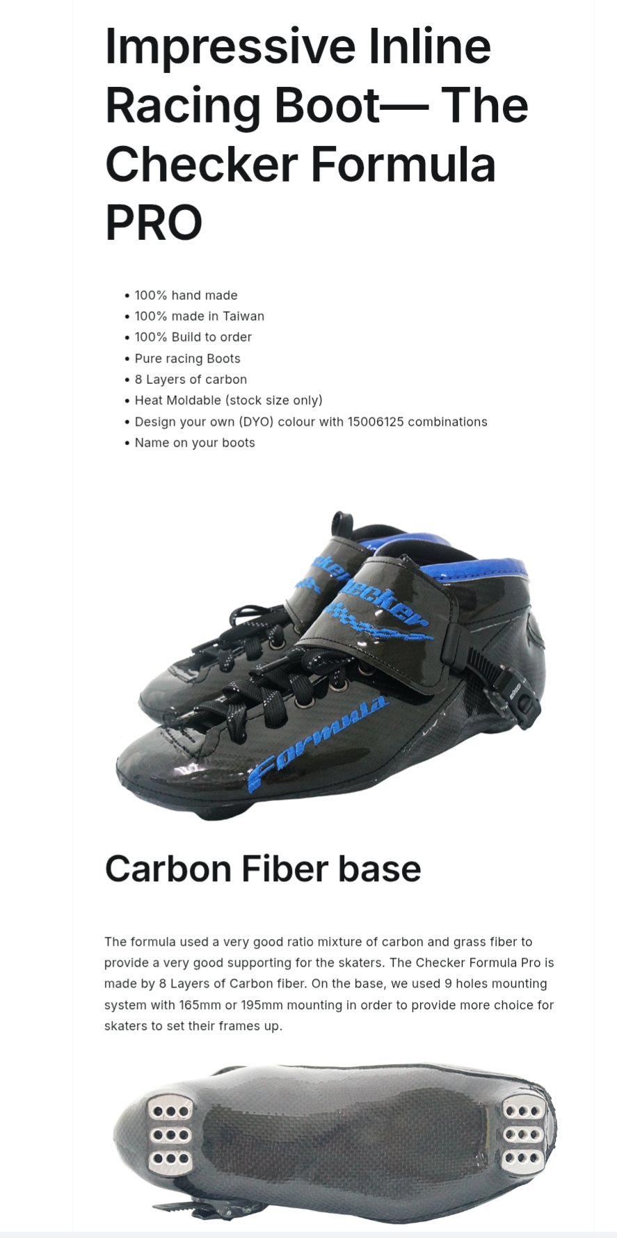 Checker Formula Semi Custom Boots