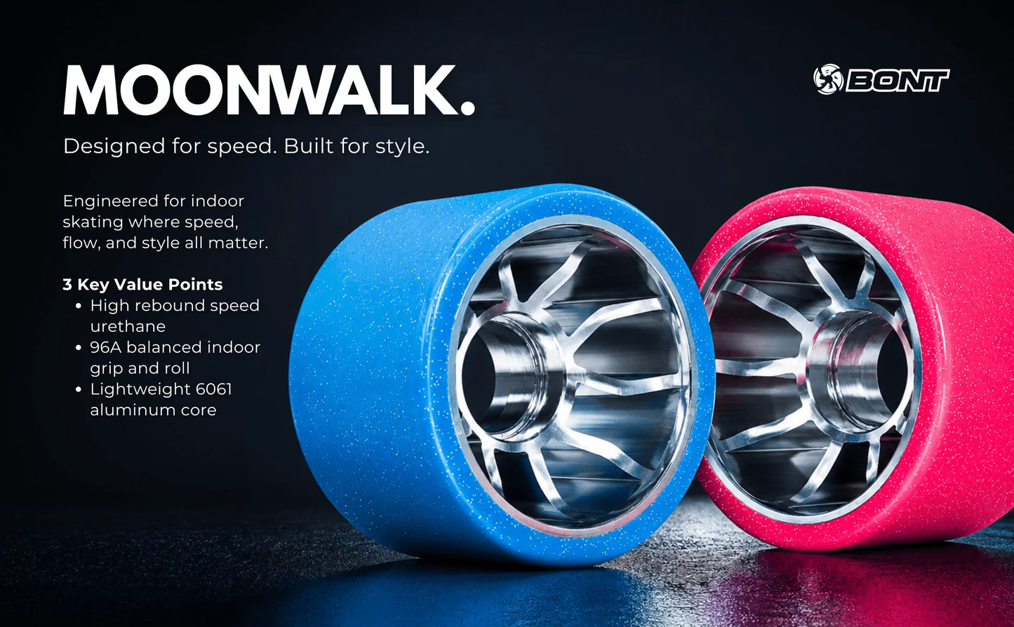 Bont Moonwalk Indoor Roller Skate Wheels — Set of 8